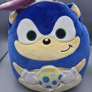 Sonic The Hedgehog Blue Plush Toy with Polka Dot Egg